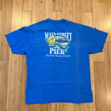 Vintage Main Street Pier Daytona Beach Pocket Tee - Blue
