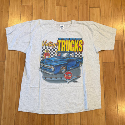 Vintage Ford Vintage Trucks Pickup Tee - Heather Grey