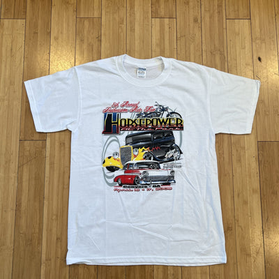 2005 Horsepower at the Park Car Show Tee - White