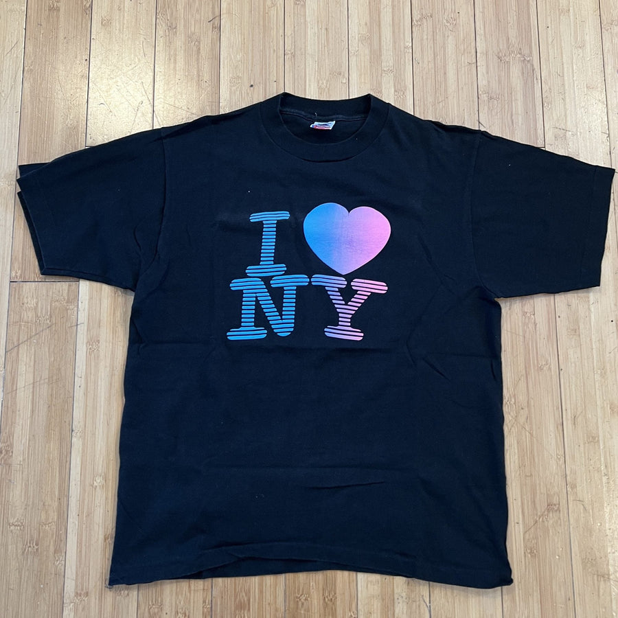 Vintage I Love NY Gradient Tee - Black