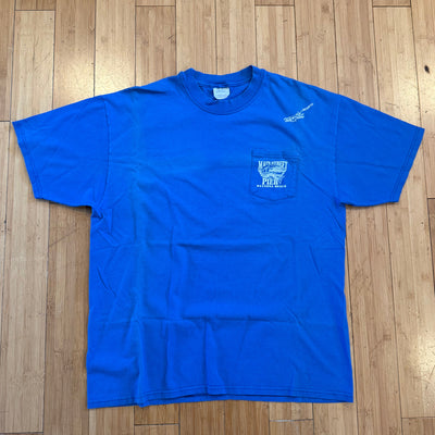 Vintage Main Street Pier Daytona Beach Pocket Tee - Blue