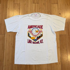 Vintage 1992 Americade Lake George Eagle Tee - White