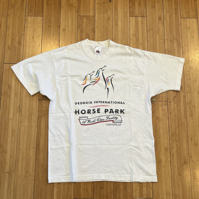 Vintage Georgia International Horse Park Tee - White (Stained)