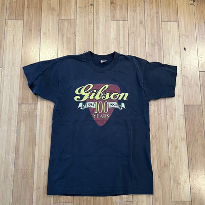 Vintage 1994 Gibson Guitars 100 Years Anniversary Tee - Black