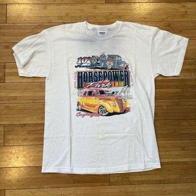 2007 Horsepower at the Park 10th Annual Car Show Tee - White
