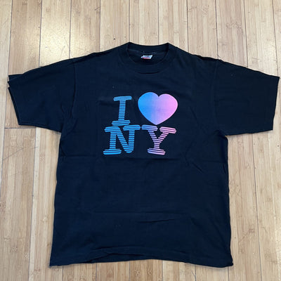 Vintage I Love NY Gradient Tee - Black